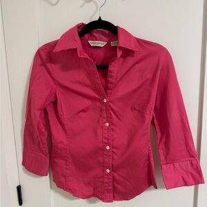 Banana Republic Fuchsia Button Down Shirt